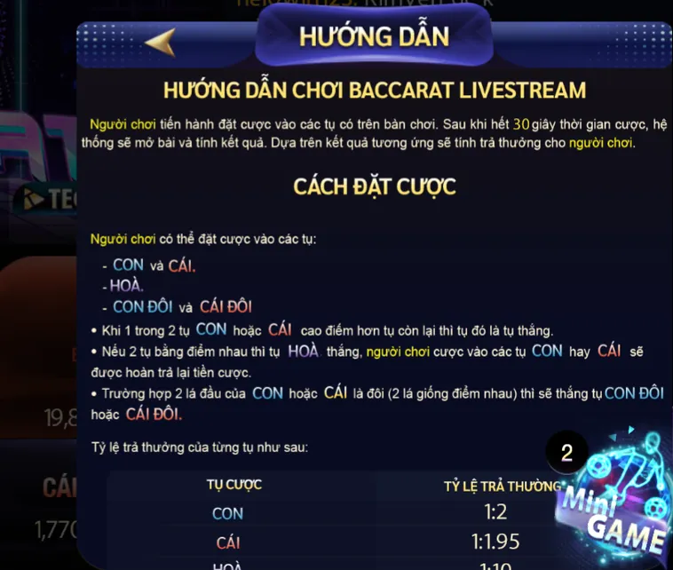 Thử Tài Đỉnh Cao Tại Sảnh Baccarat Casino Tại 789Club Rinh Tiền Thưởng Khủng