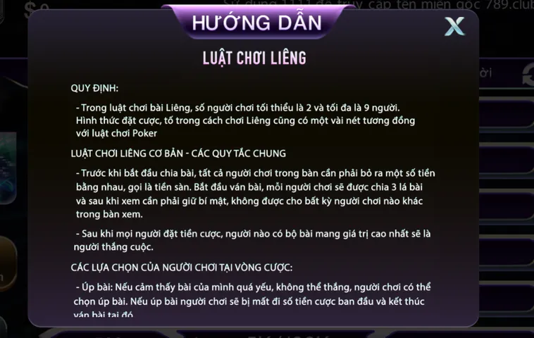 Trải Nghiệm Đỉnh Cao Liêng Tại 789Club Với Tỷ Lệ Thưởng Siêu Hấp Dẫn
