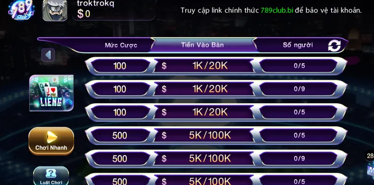 Trải Nghiệm Đỉnh Cao Liêng Tại 789Club Với Tỷ Lệ Thưởng Siêu Hấp Dẫn