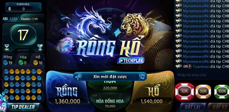 Chinh Phục Bàn Cược Rồng Hổ Casino Tại 789Club Nhận Thưởng Tiền Tỷ