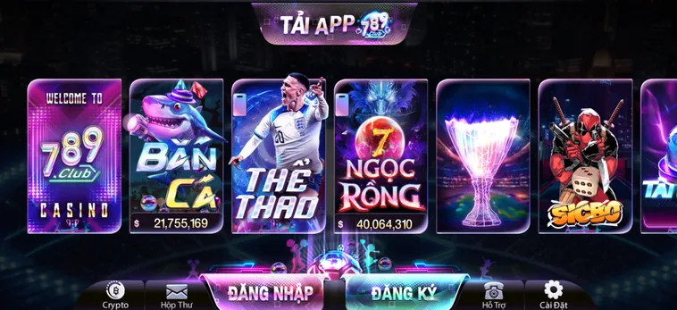 Cổng game 789Club mang đến không gian cá cược đẳng cấp quốc tế với tỷ lệ đổi thưởng khủng