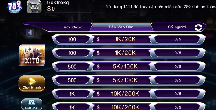 Thử Thách Đấu Trí Xì Tố Tại 789Club Sảnh Bài Đỉnh Cao Nhất Hiện Nay